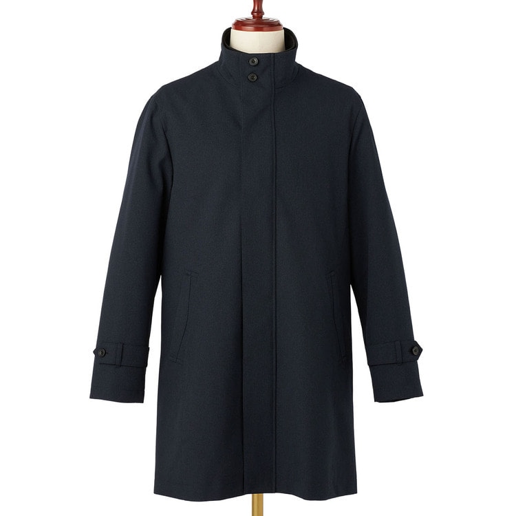 はっ水 防風 発熱 軽量暖かウエザーサポートコート LES MUES スリム