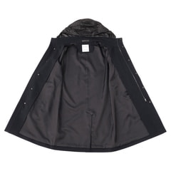 【新品未使用タグ付き】撥水 ストレッチ 防風コート 黒 LES MUES スリム SizeMAX】はっ水 ストレッチ 防風 軽量暖かウェザーサポート