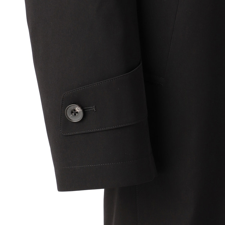 SHIN BLACK はっ水 軽量 ストレッチ ステンカラーコート LES MU