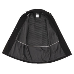 SHIN BLACK はっ水 軽量 ストレッチ ステンカラーコート LES MU