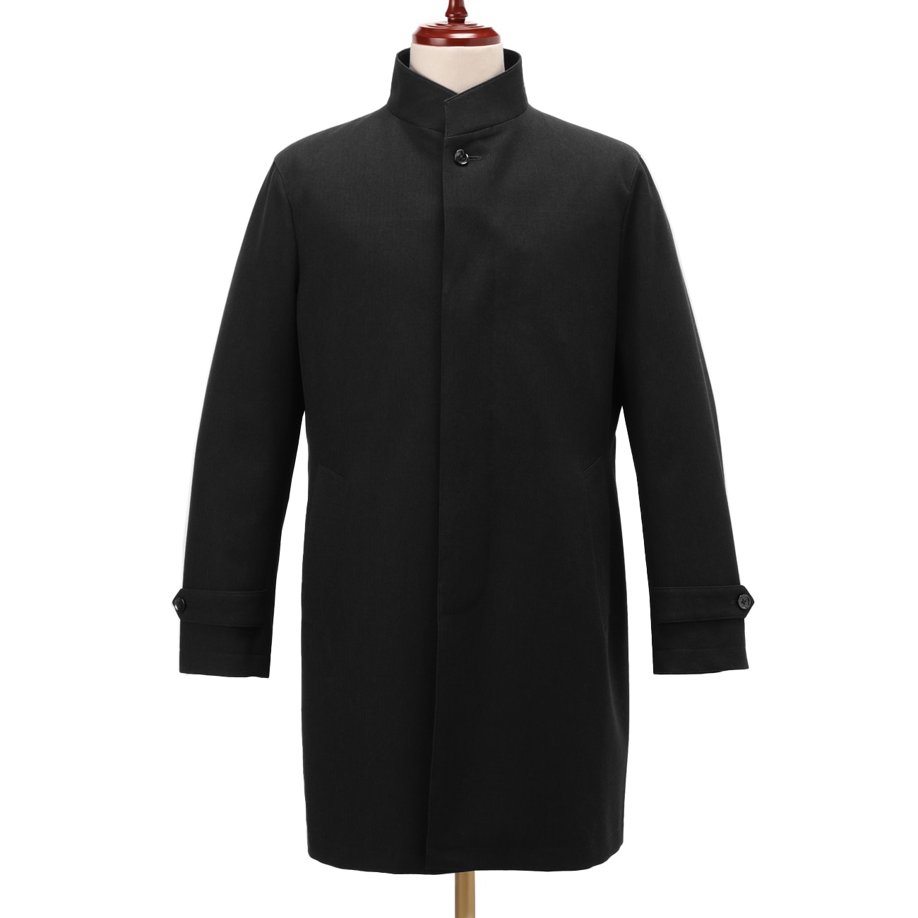 発熱 防風 はっ水 ソーラーヒートスタンドカラーコート LES MUES スリム