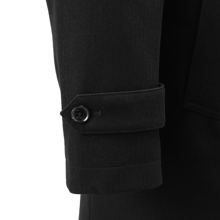 【美品】LES MUES ソーラーヒートスタンドカラーコート ブラック М アウトレット】発熱 防風 はっ水 ソーラーヒートスタンドカラーコート