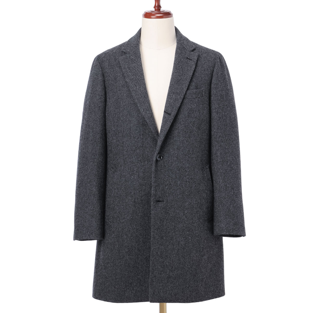 Made in Japan Material Cashmere Blend Diamond Chester Coat LES MUES