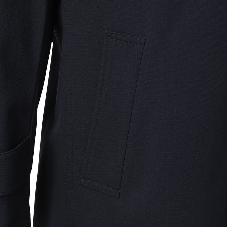 上熱シリーズ ヒートウォームトレンチコート 紺 LES MUES スリム【AOKI