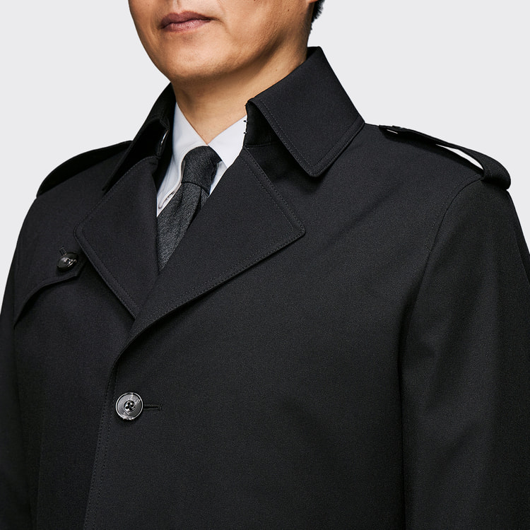 上熱シリーズ はっ水 ストレッチ 防風 ヒートウォーム トレンチコート