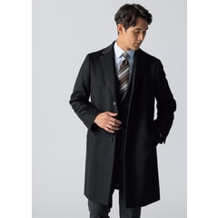 ❤ホタ【ROMAN】✨極美品　カシミヤ100%　チェスターコート　黒 カシミヤ100% チェスターコート JUNKO SHIMADA JS homme【AOKI公式通販】