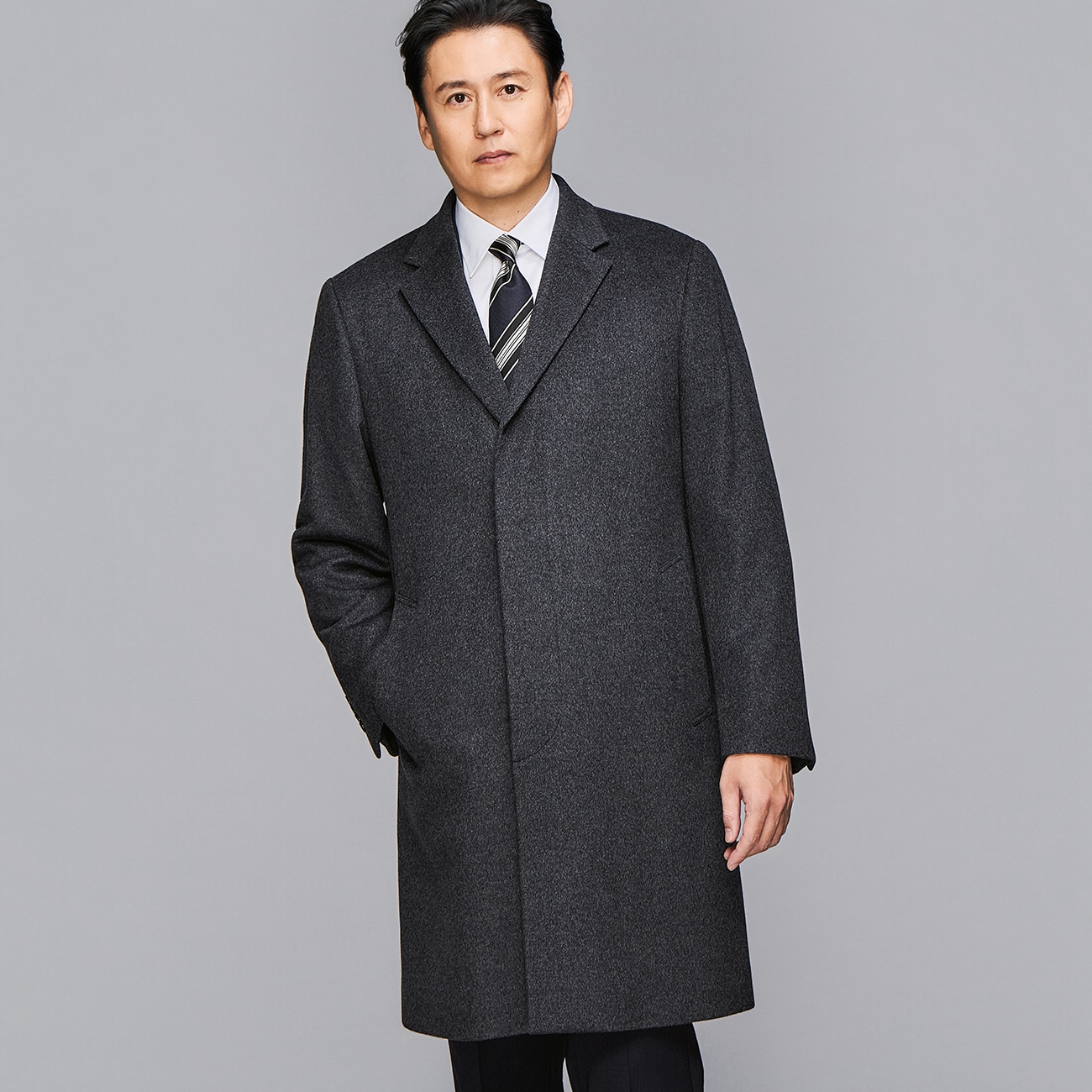 カシミヤ100% チェスターコート JUNKO SHIMADA JS homme