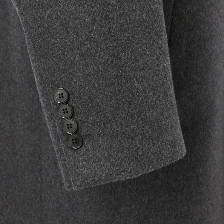 ほぼ未使用 大賀製 Mr.JUNKO カシミヤ100% ダブルチェスターコート Merfirge 爆買 チェスターコート カシミヤ 100% ダブルフェイス サイド