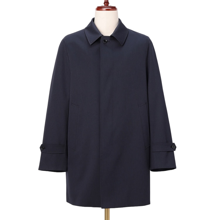 上熱シリーズ ヒートウォーム メランジ ステンカラーコート LES MUES