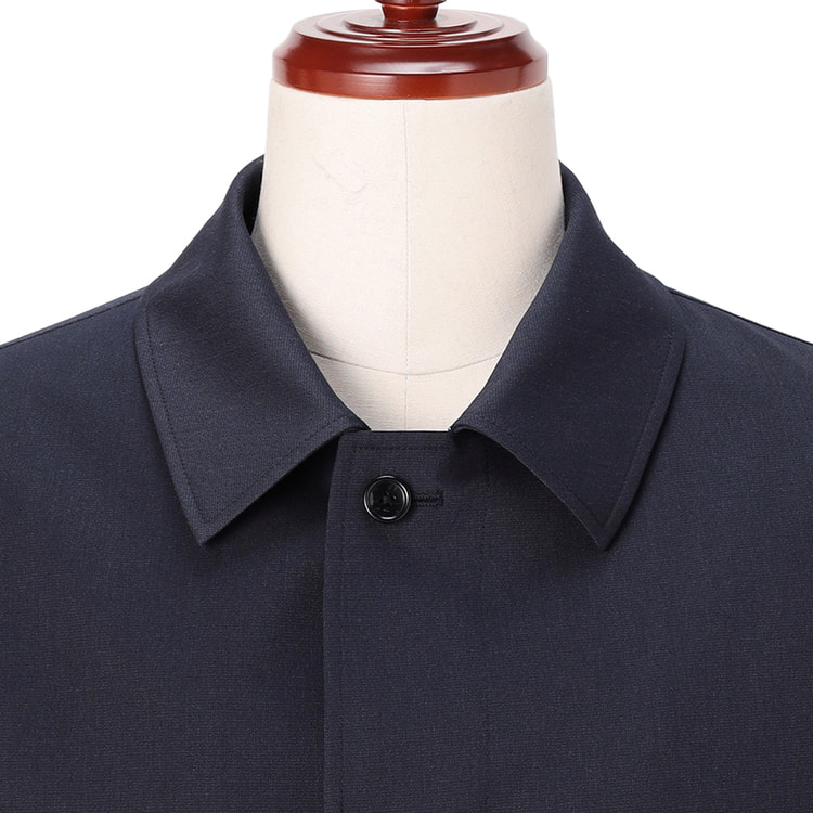 上熱シリーズ ヒートウォーム メランジ ステンカラーコート LES MUES