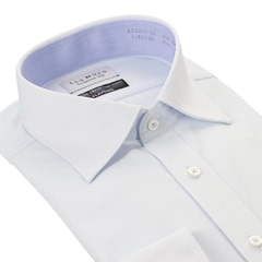 FLAVONO ノンアイロン スーパーストレッチ ワイドカラーシャツ LES M