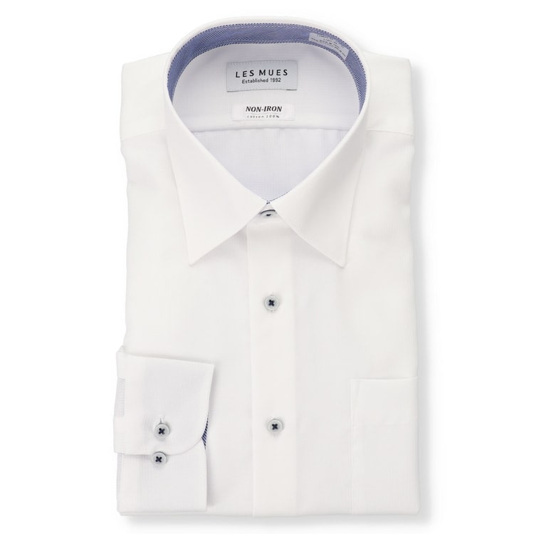 Non-iron cotton Regular collared shirt LES MUES Regular fit