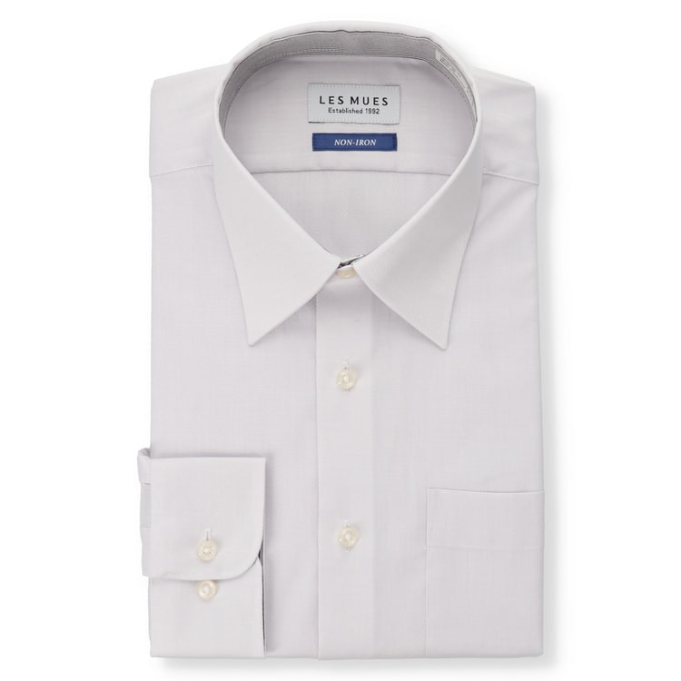 ノンアイロン レギュラーカラーシャツ LES MUES レギュラーフィット