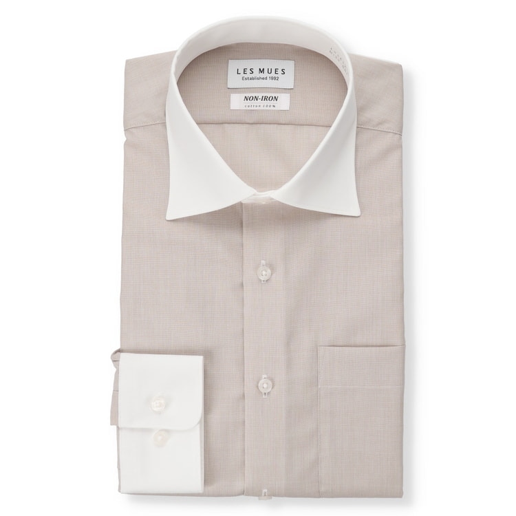 LES MUES ホワイト長袖シャツ 16 就活おすすめ】ノンアイロン