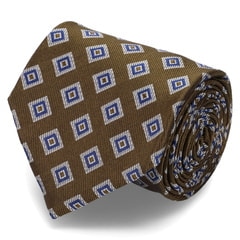 大剣幅8cm イタリア生地 日本製 小紋柄ネクタイ JUNKO SHIMADA