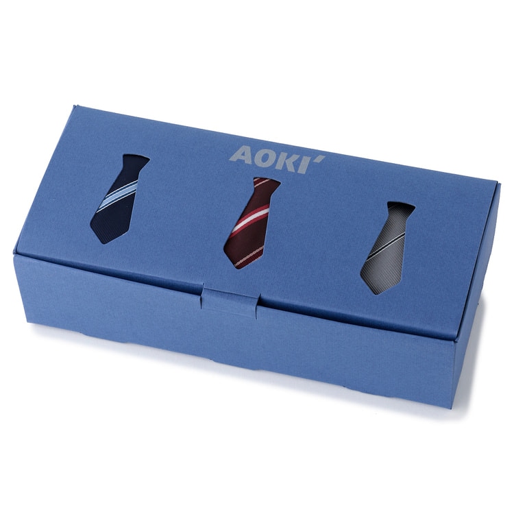 WEB限定商品】【箱付き】大剣幅8cm 洗える ネクタイ3本セット ギフトに