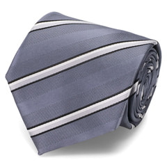 アウトレット】大剣幅8cm 洗える ストライプ柄ネクタイ JOURNAL WO