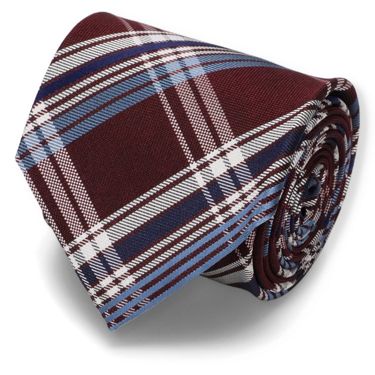 大剣幅8cm 日本製チェック柄ネクタイ LES MUES【AOKI公式通販】