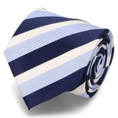 大剣幅8cm ストライプ柄 スプリングカラーパレットタイ LES MUES【AOKI