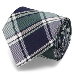 大剣幅8cm チェック柄 スプリングカラーパレットタイ LES MUES