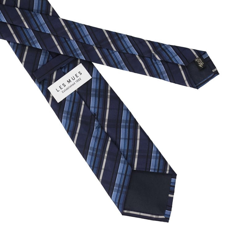 大剣幅8cm チェック柄 スプリングカラーパレットタイ LES MUES【AOKI