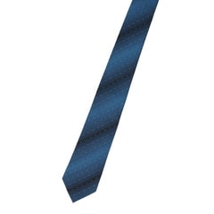 新品級✨プラダ　ナロータイ　ストライプ　ネイビーブラック光沢感　結婚式　大剣7㎝ 大剣幅7cm グラデーションストライプドット柄スリムタイ MAJI