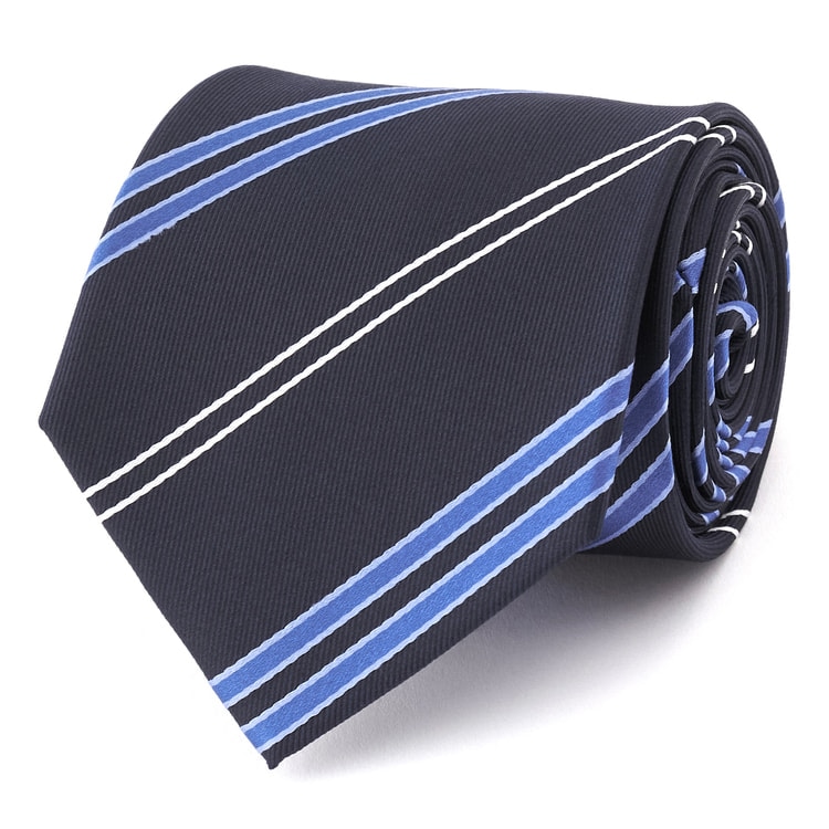 アウトレット】【就活おすすめ】大剣幅8cm ストライプ柄ネクタイ LES