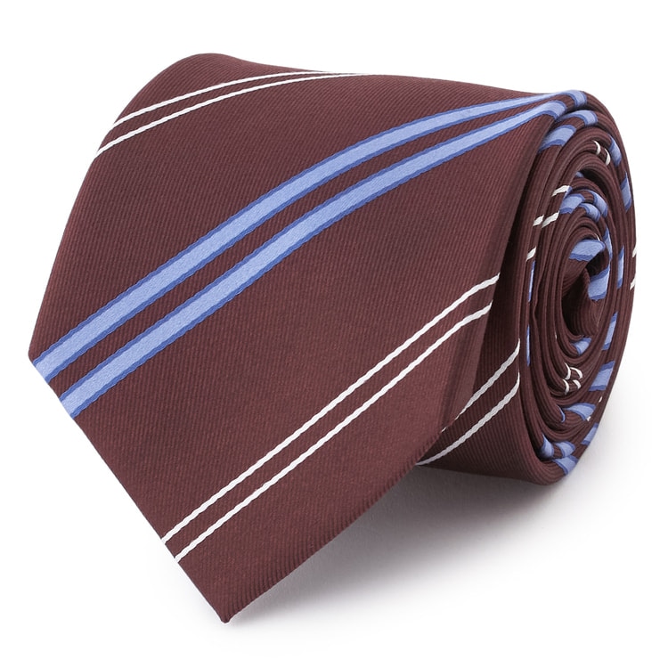 アウトレット】【就活おすすめ】大剣幅8cm ストライプ柄ネクタイ LES