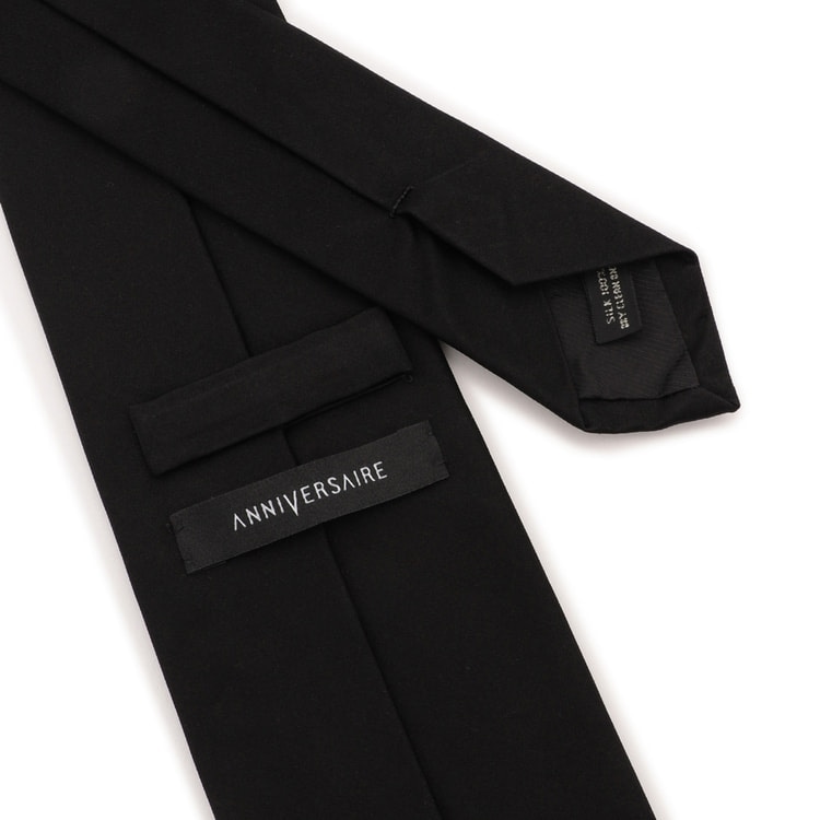 弔事用 大剣幅8cm 黒無地ネクタイ ANNIVERSAIRE【AOKI公式通販】