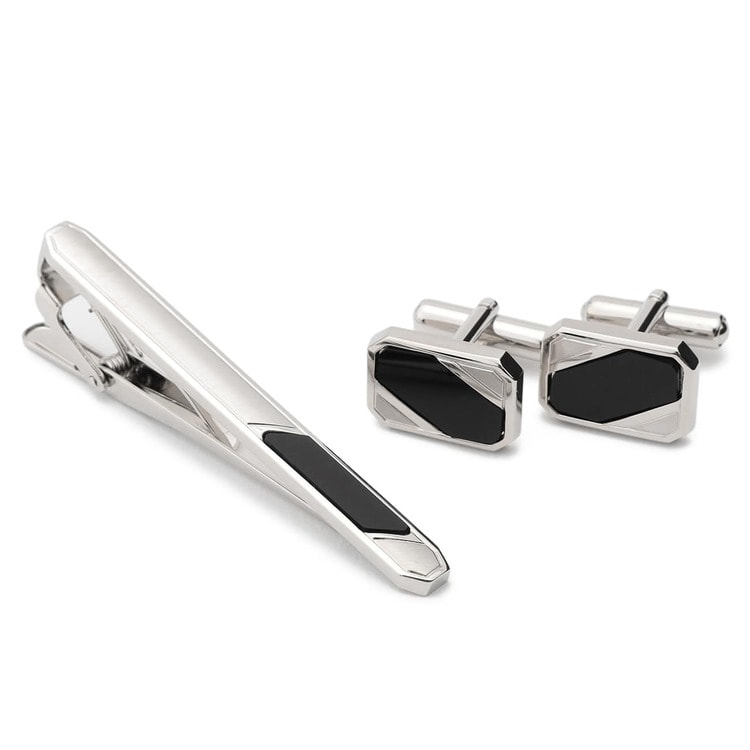 礼装用 カフス・タイバーセット オニキス【AOKI公式通販】