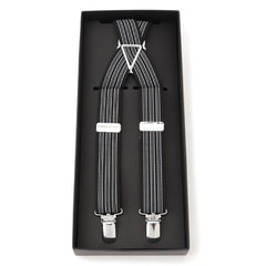 明日まで限定値下げ！atlast&co レザー切り替えストライプ サスペンダー 25mm サスペンダー（サスペンダー）｜An+u（アンユー）の