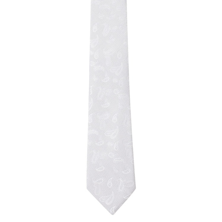 大剣幅6.5cm ペイズリー柄 スリムフォーマルネクタイ LES MUES【AOKI