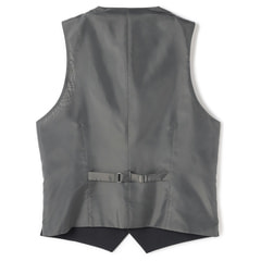 アウトレット】リバーシブルベスト 黒×紺 JOURNAL WORKS スリム