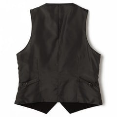 アウトレット】リバーシブルベスト 黒×紺 JOURNAL WORKS スリム