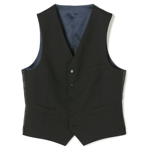 plage BOXY JACKET ベスト ジャケット ジレ 黒 セットアップ対応】チュール切替ベスト(ベスト・ジレ) | al'aise