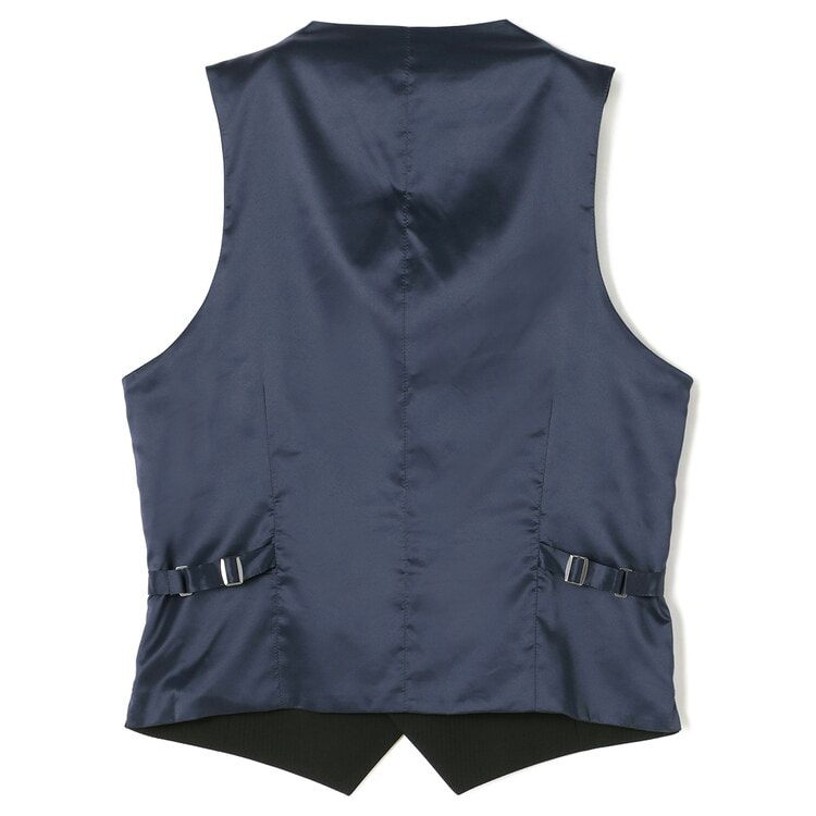 LES MUES Y5 スリーピース スーツ 黒 ストライプ リバーシブルベスト