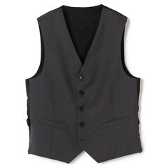 【美品】スーツセレクト　ベスト ブラウン　リバーシブル　　グレーブラック SUIT SELECT】スーツセレクト ベスト リバーシブル ブラウン
