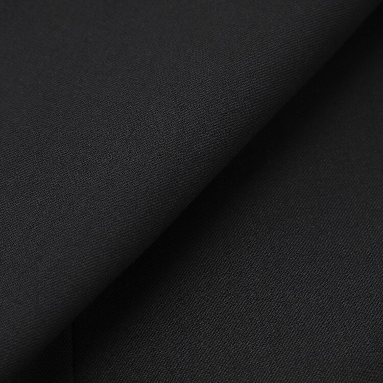 【QOS】黒無地ベスト スリム LES MUES セットアップ着用可