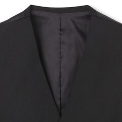 【QOS】黒無地ベスト スリム LES MUES セットアップ着用可