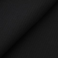【QOS】 黒シャドーストライプベスト スリム LES MUES セットアップ着用可