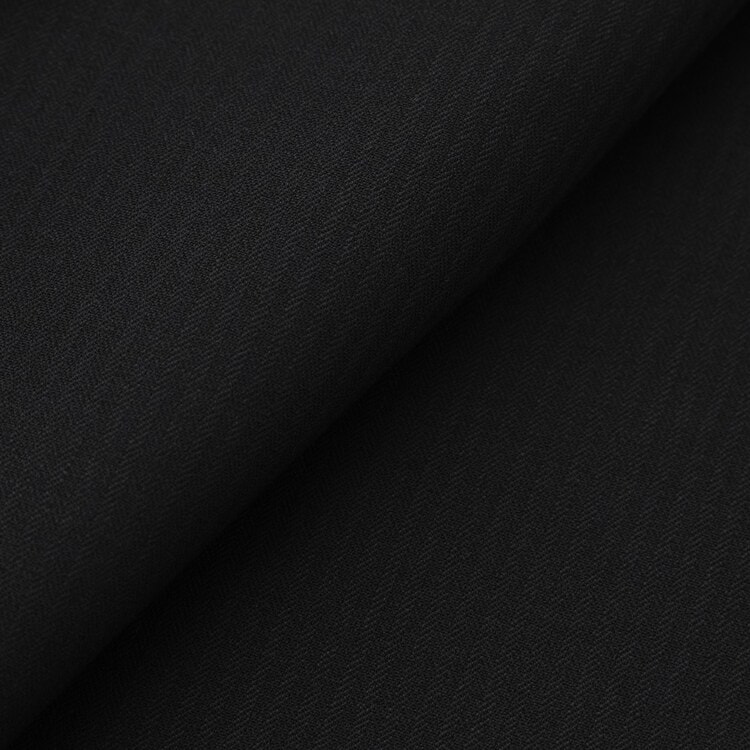 【QOS】 黒シャドーストライプベスト スリム LES MUES セットアップ着用可