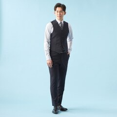 AOKI LES MUES セットアップスーツ ネイビーストライプS