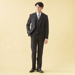 QOS】 黒シャドーストライプベスト ベーシック LES MUES セット QOS】 黒シャドーストライプベスト ベーシック LES MUES セット