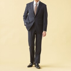 QOS】紺シャドーストライプジャケット ベーシック LES MUES