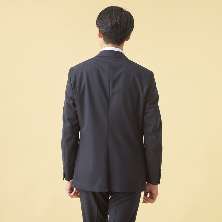 スーパーストレッチ 紺シャドーストライプ柄スーツ LES MUES スリム 別売【AOKI公式通販】