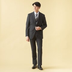 QOS】チャコールグレーピンヘッドジャケット ベーシック LES