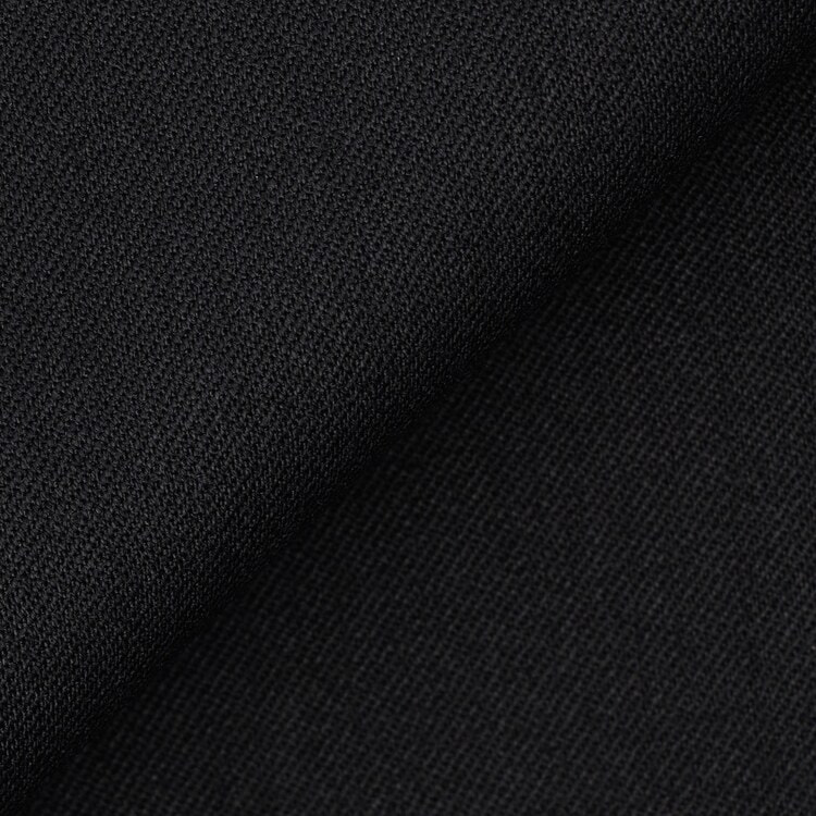 【QOS】黒無地ノータックパンツ LES MUES セットアップ着用可