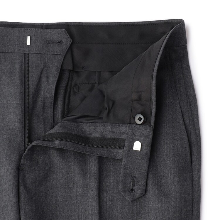 アオキ⭐️麻調 ノーカラー 七分袖 セットアップ パンツ スーツLES MUSE パジャマスーツ】 RENU 七分袖ノーカラージャケット セットアップ着用