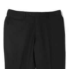 クイックオーダースーツ】 洗える 黒シャドー ノータックパンツ LES