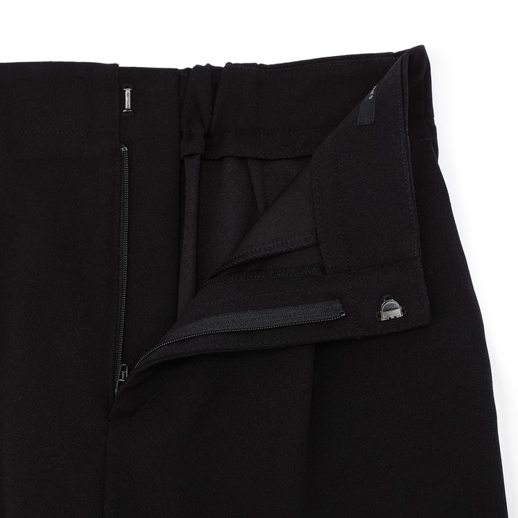 アウトレット】UVカット ストレッチタックパンツ黒 セットアップ着用可